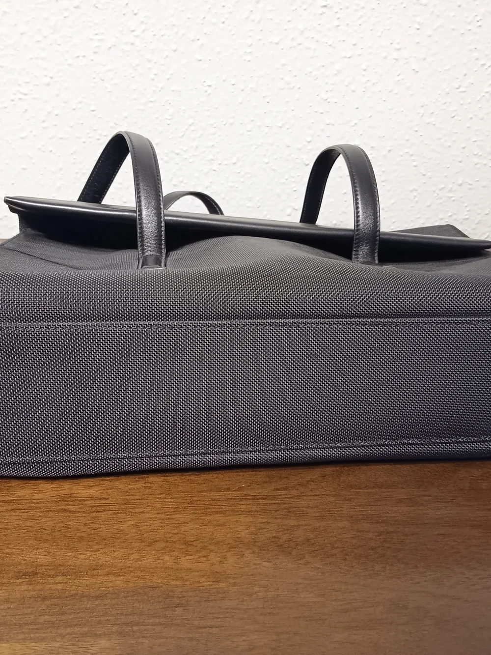 Tumi Alpha Ballistic Nylon and Leather Brief Travel Tote Bag